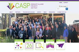 CASP home page, CASP Partners standing together at Harden Ranch