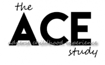 ACE study logo, black and white text
