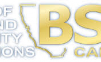 BSCC Logo, outline of state of CA