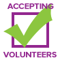 Checkbox indicating the partner is accepting volunteers